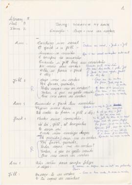 Letra da canção "Coça-me as costas"