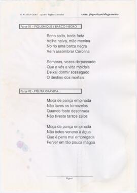 Letras da "Cena: piquenique/afogamento"