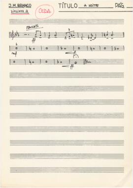 Parte de violinos 2 (coda) de "A Noite"