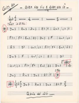 Cifras para guitarra acústica da canção "Quem nos viu e quem nos vê"