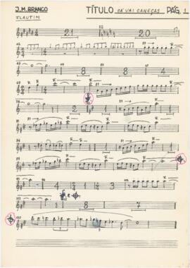 Parte de flautim da canção "Cá vai Caneças"