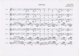 Partitura da canção "Etelvina"
