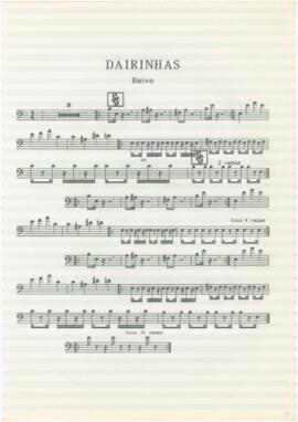 Parte de baixo da canção "Dairinhas"