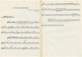 Cifras para piano da canção "A título póstumo"