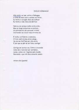 Poema "Idílio sonhado"