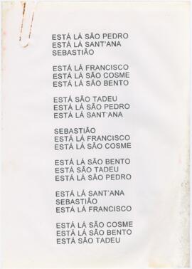 Adaptação da letra da canção "Andor e conduto"