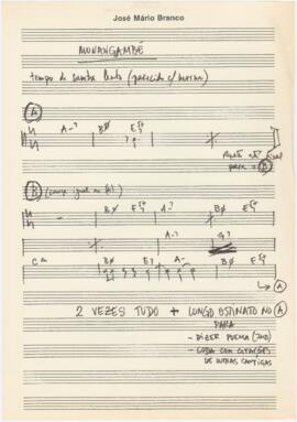 Cifras da canção "Monangambé"