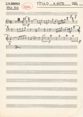 Parte de violoncelo solo (coda) de "A Noite"