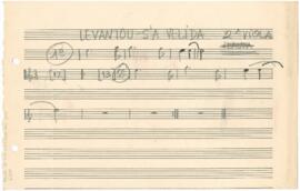 Parte de 2ª viola da canção "Levantou-s'A Velida"