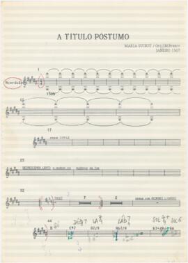 Parte de acordeão da canção "A título póstumo"