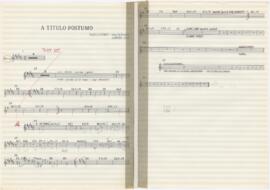 Parte de baixo da canção "A título póstumo"