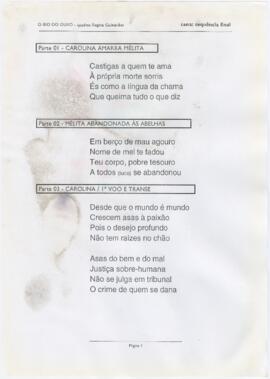 Letras da "Cena: sequência final"