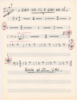Parte de saxofone alto da canção "Quem nos viu e quem nos vê"