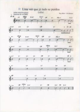 
Uma vez que já tudo se perdeu (cifra)
