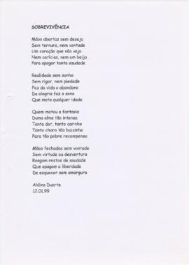 Poema "Sobrevivência"