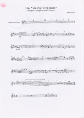 16a. Nem Deus nem Senhor (trompete transposto em Si bemol)