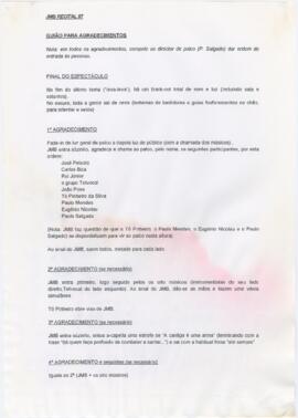 JMB Recital 97 - Guião para os agradecimentos