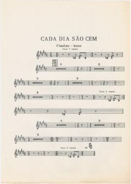 Parte de flautas-base da canção "Cada dia são cem"