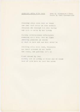 Tradução da letra da canção "Perfilados de Medo"