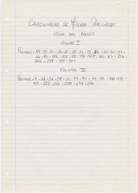 Listagem de páginas de livro