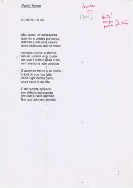 Letra da canção "Redond/ilha"