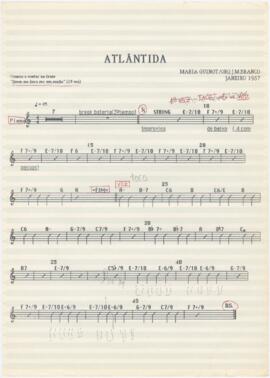 Parte de piano da canção "Atlântida"