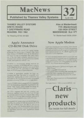 Exemplar de boletim "MacNews"
