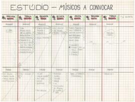 Estúdio - músicos a convidar