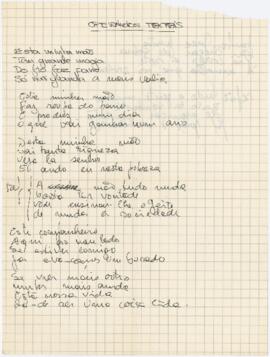 Poema / letra de canção "Operários têxteis"