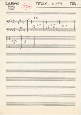 Cifras de piano acústico (coda) de "A Noite"