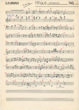 Parte de flauta de "Introdução"