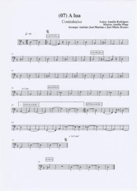 Parte de contrabaixo da canção "A lua"