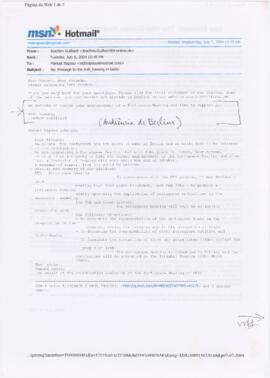 Correspondência + comunicado