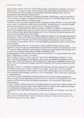 Artigo sobre Lynne Stewart