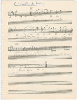 Partitura e cifras da canção "O escaravelho da batata"