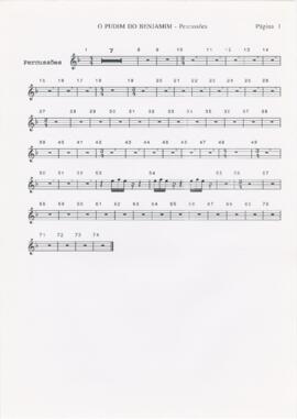 Parte de percussões de "O pudim do Benjamim"