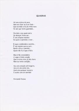Poema "Quadras"