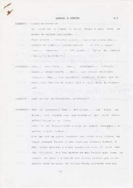Guião e letra de canção