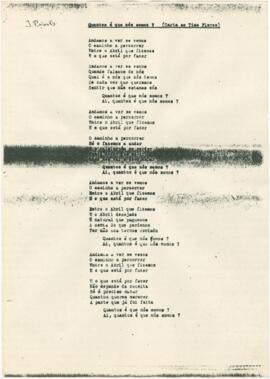 Letra da canção "Quantos é que nós somos? (Carta ao Tino Flores)"