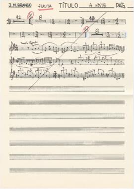 Parte de flauta de "A Noite"