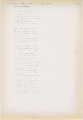 Letra da canção "Fado contestatário"