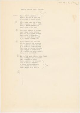 Letra da canção "Grande grande era a cidade"