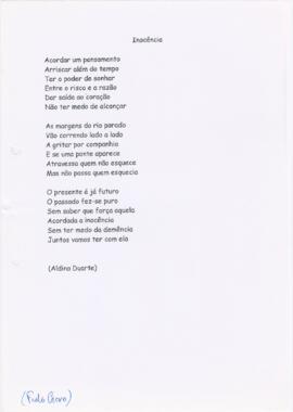 Poema "Inocência"