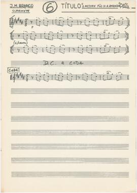 Parte de clarinete de "O mestre põe-se a aprender"