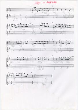 Partitura e cifras da canção "As Armas do Amor"