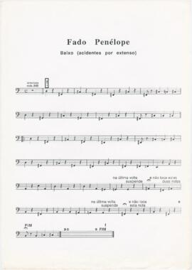 Parte de baixo da canção "Fado Penélope"
