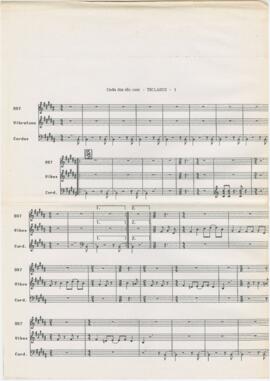 Parte de teclados da canção "Cada dia são cem"