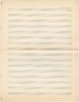 Partitura de "Cantigas"