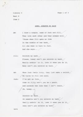 Letra da canção "Scratch my back"