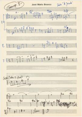 Partitura da canção "Quem, à janela"